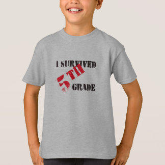 I Survived 5th Grade Boy's Light Tees