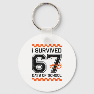 I Survived 67 + 33 Days Of School 100th Day Math S Key Ring