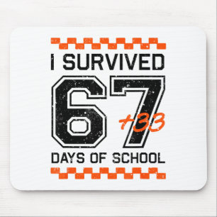 I Survived 67 + 33 Days Of School 100th Day Math S Mouse Mat