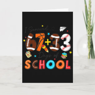 I Survived 67 33 Days Of School Baseball Basketbal Card