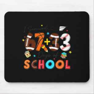I Survived 67 33 Days Of School Baseball Basketbal Mouse Mat