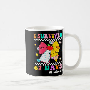 I Survived 67 Day Of School Notebook Teachers And Coffee Mug