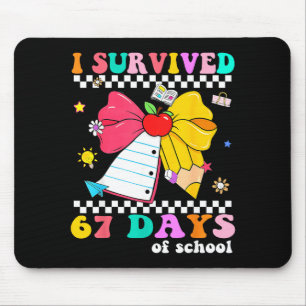 I Survived 67 Day Of School Notebook Teachers And Mouse Mat