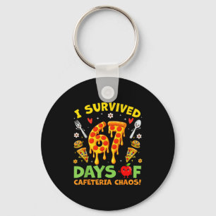 I Survived 67 Days Of Cafeteria Chaos Funny Boy Gi Key Ring