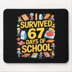 I Survived 67 Days Of Cafeteria Chaos Lunch Lady F Mouse Mat