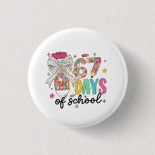 I Survived 67 Days of School 100 Days Of School 3 Cm Round Badge