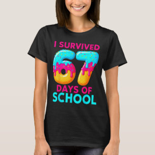 I Survived 67 Days Of School 67 Meme Teachers Stud T-Shirt