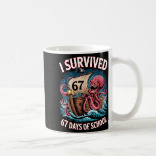 I Survived 67 Days Of School 6-7 Boys Kids Rate Oc Coffee Mug