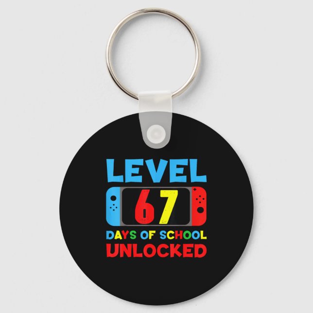 I Survived 67 Days Of School Bruh Students Six Sev Key Ring (Front)