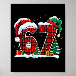 I Survived 67 Days Of School Christmas Funny Teach Poster