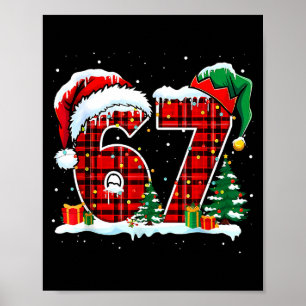 I Survived 67 Days Of School Christmas Funny Teach Poster