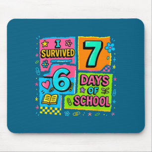 I Survived 67 Days Of School Colorful Funny Meme D Mouse Mat