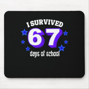 I Survived 67 Days Of School Funny 67 Meme Retro S Mouse Mat