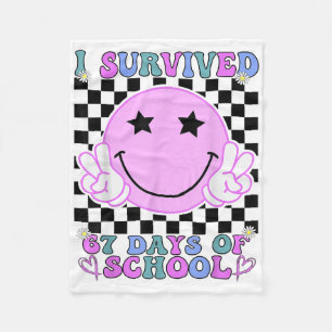 I Survived 67 Days Of School Funny 67 Meme Student Fleece Blanket