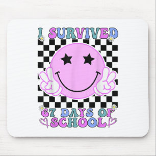 I Survived 67 Days Of School Funny 67 Meme Student Mouse Mat