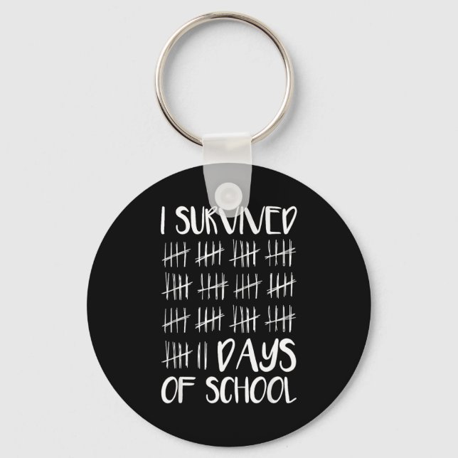 I Survived 67 Days Of School Funny 67 Meme Tally M Key Ring (Front)