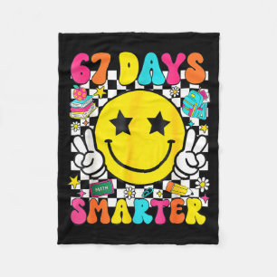 I Survived 67 Days Of School Funny 67 Meme Teacher Fleece Blanket