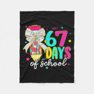 I Survived 67 Days Of School Funny 67 Meme Teacher Fleece Blanket