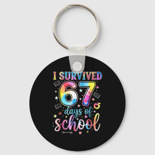 I Survived 67 Days Of School Funny 67 Meme Teacher Key Ring
