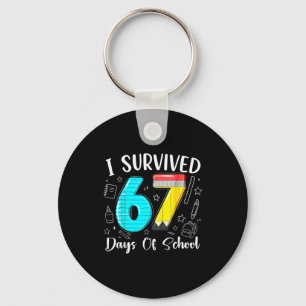 I Survived 67 Days Of School Funny 67 Meme Teacher Key Ring