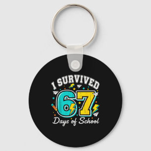 I Survived 67 Days Of School Funny 67 Teachers Stu Key Ring