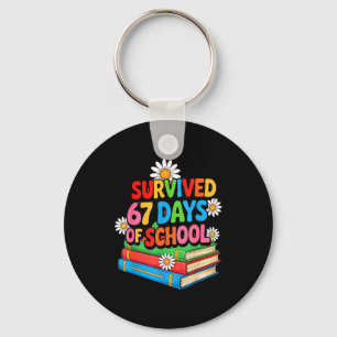 I Survived 67 Days Of School Funny 67 Teachers Stu Key Ring