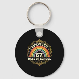 I Survived 67 Days Of School Funny 67 Teachers Stu Key Ring