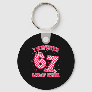 I Survived 67 Days Of School Funny 67 Teachers Stu Key Ring