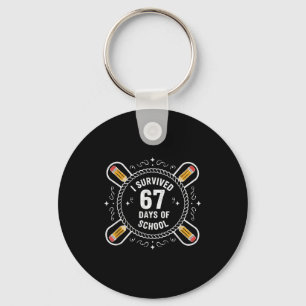 I Survived 67 Days Of School Funny 67 Teachers Stu Key Ring