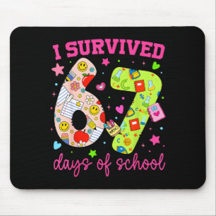 I Survived 67 Days Of School Funny Camouflage Boy Mouse Mat