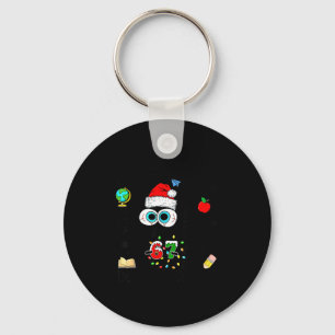 I Survived 67 Days Of School Funny Christmas Black Key Ring