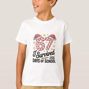 I Survived 67 Days of School Funny Christmas T-Shirt
