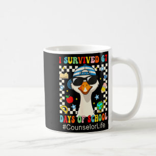 I Survived 67 Days Of School Funny Goose Boys Coun Coffee Mug