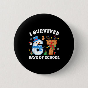 I Survived 67 Days Of School Funny Meme Six Seven 6 Cm Round Badge
