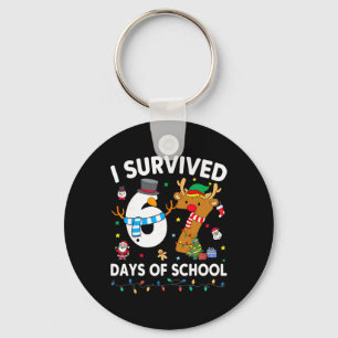 I Survived 67 Days Of School Funny Meme Six Seven  Key Ring