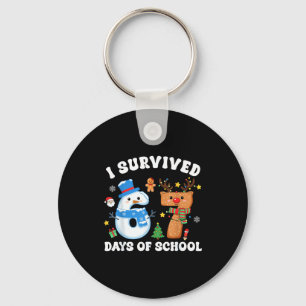 I Survived 67 Days Of School Funny Meme Six Seven Key Ring