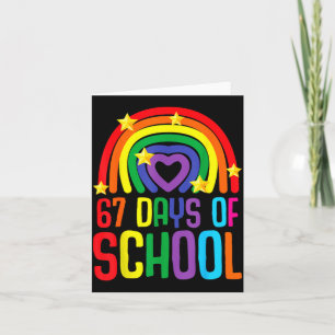 I Survived 67 Days Of School Funny Meme Student Te Card