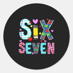 I Survived 67 Days Of School Funny Meme Teacher St Classic Round Sticker