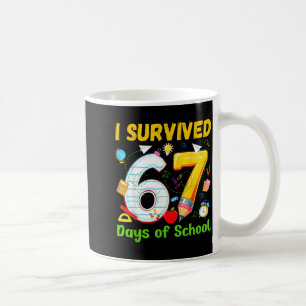 I Survived 67 Days Of School Funny Meme Teacher St Coffee Mug