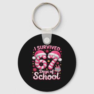I Survived 67 Days Of School Funny Meme Teacher St Key Ring