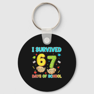 I Survived 67 Days Of School Funny Meme Teacher St Key Ring