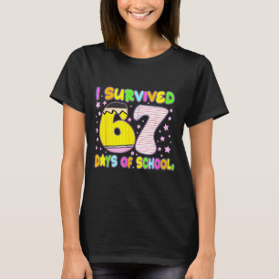 I Survived 67 Days Of School Funny Meme Teacher St T-Shirt