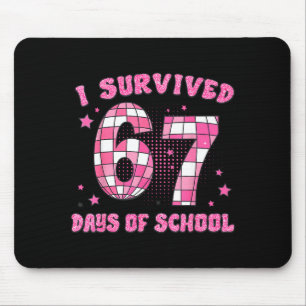 I Survived 67 Days Of School Funny Retro 67 Meme S Mouse Mat
