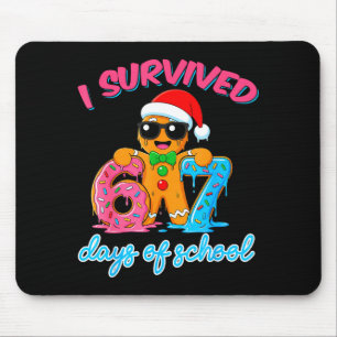 I Survived 67 Days Of School Funny Six Seven 67 Gi Mouse Mat