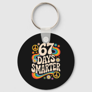 I Survived 67 Days Of School Funny Six Seven 6 7 M Key Ring