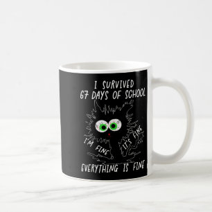 I Survived 67 Days Of School Funny Six Seven  Coffee Mug