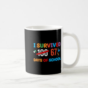 I Survived 67 Days Of School Funny Six Seven Meme Coffee Mug