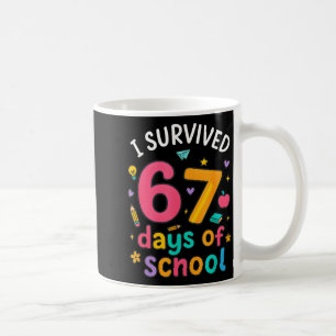 I Survived 67 Days Of School Funny Six Seven Meme Coffee Mug