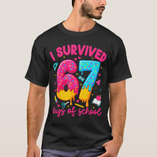 I Survived 67 Days Of School Funny Six Seven Teach T-Shirt