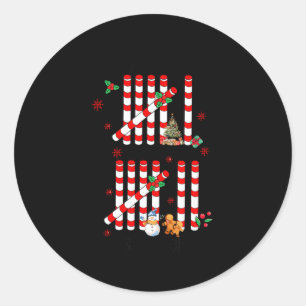 I Survived 67 Days Of School Funny Six Seven Xmas Classic Round Sticker